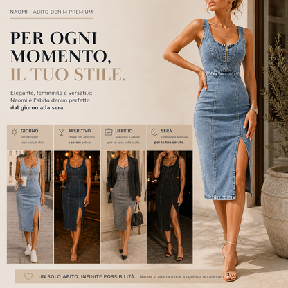 Naomi | Abito Denim Premium